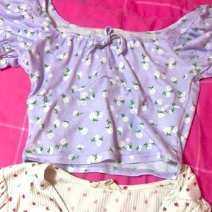 6 crop tops,each size small or medium,very cute and can be formal